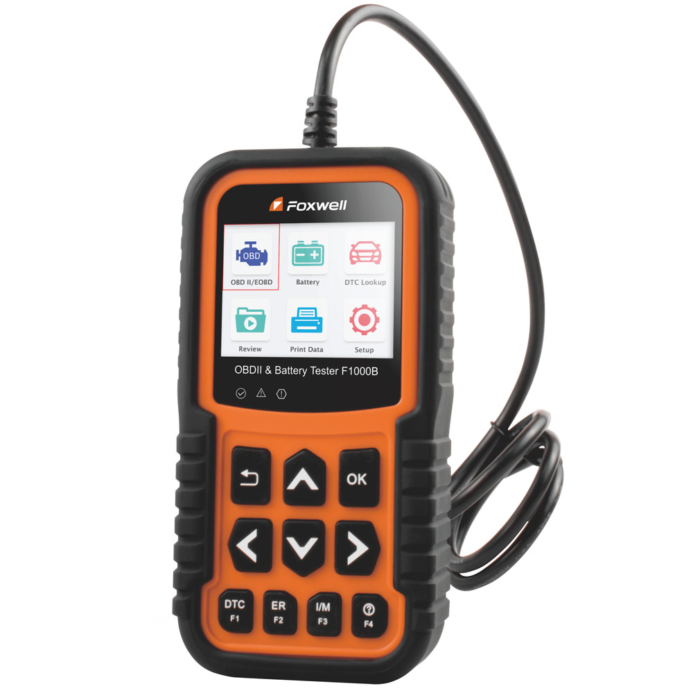 Leitor de Código OBD 2 e Teste de Bateria 2 em 1 FOXWELL • F